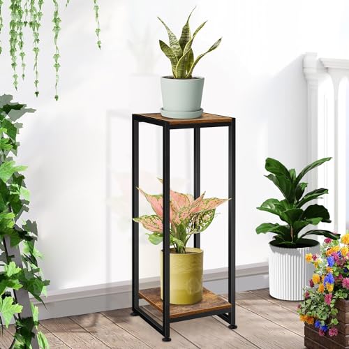 Lilybud--lily Plant Stand Indoor, 31.5'' Tall Wood Plant Stands Heavy Duty Pedestal Stand for Indoor Outdoor, Modern Corner Flower Stand for Patio, Living Room, Balcony - size: 31''