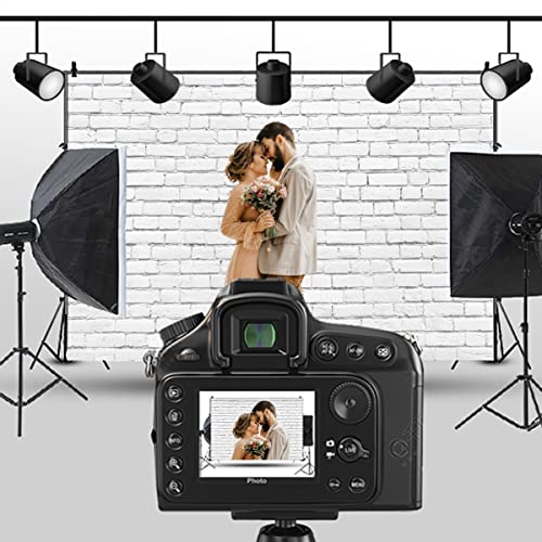 White Brick Backdrop for Photography LFEEY Vintage White Brick Wall Photo Backdrop Newborn Baby Shower Girls Adults Portrait Photography Background Wallpaper Photo Studio Props 10x8ft Vinyl
