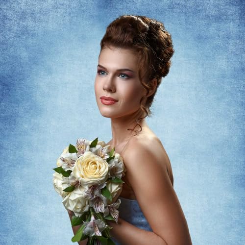 Light Blue Photography Backdrops for Photoshoot, Vintage Abstract Portrait Photo Backdrop, Photo Booth Props 5x7ft - color: Light Blue, size: 5x7 FT