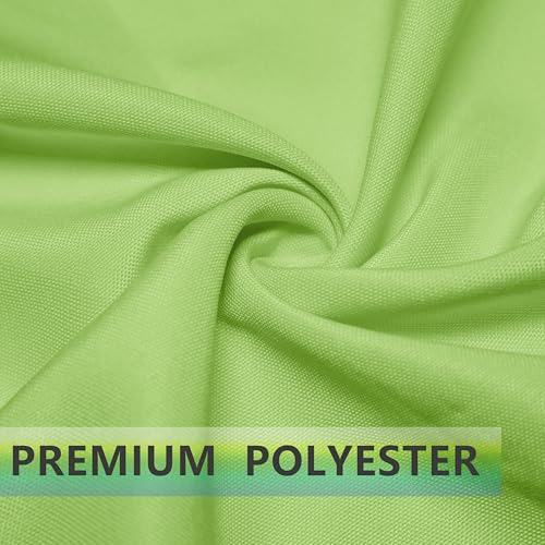 PLOYMONO Grass Green Heavy Duty Cloth Napkins - 17 x 17 Inch Solid Washable Polyester Dinner Napkins - Set of 8 Napkins with Hemmed Edges - Great for Weddings, Parties, Banquets Dinner & More - color: Grass Green