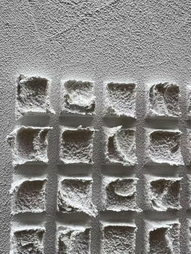 NANKAI Art 44x44 inches White Textured Abstract Painting, Contemporary Minimalist Style, Art Home Decor for Office Wall Decoration - color: Nkhb360