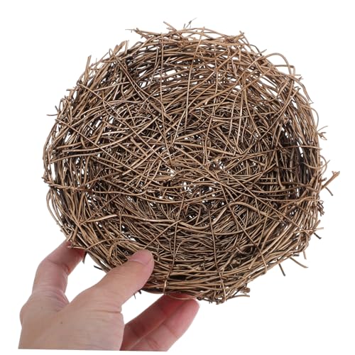 Hemobllo Bird Nest Decor Handmade Rattan Bird Nest for Easter Party Prop Photo Prop and Garden Decoration for Home and Event Styling