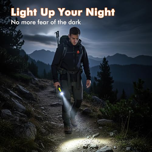 Guankai Gym Lamp for Posing, Rechargeable Home Gym Lighting, Magnetic Led Work Light with 180° Rotate Foldable, Mini Camping Lights Samll Lamps with Hang Hook for Bodybuilding