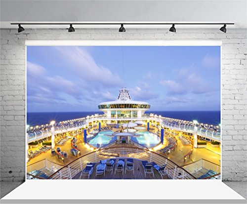 Yeele 7x5ft Luxury Cruise Backdrop for Photography Sea Vacation Background Ship Deck Holiday Travel Adult Photo Booth Shoot Vinyl Studio Props