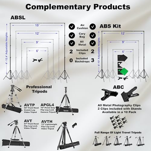 Prism 100% Cotton Extra Thick Professional Photography Backdrop 9x18 ft Black, Brushed for Low Light Reflectance and Bleed Through, Sustainable Organic Cotton Muslin with No Microplastic Shedding - color: Black 9x18ft