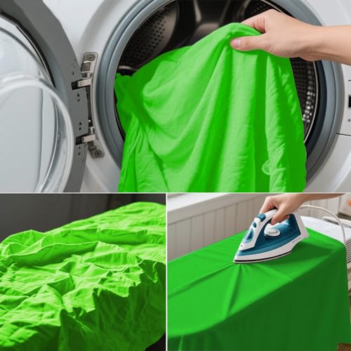 Green Screen Photo Backdrop, Chroma Key Background for Photography, Live Streaming, Zoom Video Studio, Online Courses 10x10FT - color: Green, size: 10X10 FT