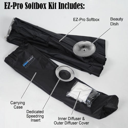 Fotodiox EZ-Pro Strip Softbox 12x56" with Speedring for Comet CB25H Flash Head, CAX-32HS, CAX-64HS, CT-W 800 W/S and more - size: 12x56in (30x140cm), style: Comet