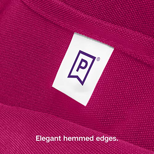 Gee Di Moda Cloth Napkins - 17 x 17 Inch Fuchsia Dinner Napkins - Set of 12 Soft & Absorbent Washable Fabric Cloth Table Napkins with Hemmed Edges for Hotel Restaurant, Holiday Parties & Wedding - color: Fuchsia