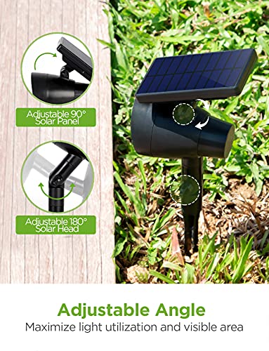 InnoGear Solar Lights for Outside, Outdoor Landscape Spotlight Waterproof Security Lighting Adjustable Auto On/Off for Patio Deck Yard Garden Pool Driveway, Pack of 4