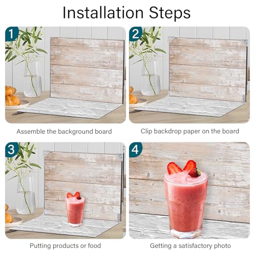 7Pcs 14Patterns Table Photo Backdrop Board Small Product Photography Suitable for Food,Jewelry,Cosmetics(Small Size 16.5x11.5in)