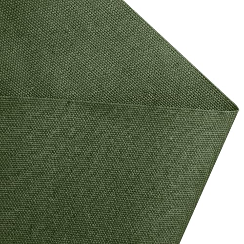 10oz Heavy Duty Cotton Canvas Fabric 60" x 40", Thick Cotton Duck Cloth for Painting, Sewing, Crafts, Tote Bags, Embroidery, Home Decor, Drop Cloth (Hunter Green) - color: Hunter Green, size: 60" x 40"