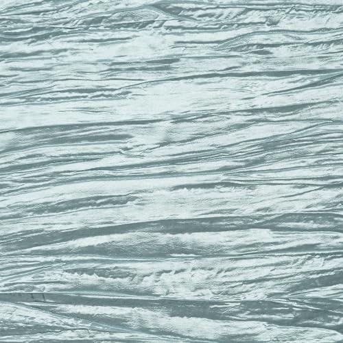 YOUR CHAIR COVERS - 90 x 132 inch Rectangular Crinkle Taffeta Tablecloth - Dusty Blue, Rectangle Table Linens for 6 ft Rectangular Tables, Wedding Crushed Table Cloth - color: Dusty Blue, size: 132" x 90" (Rectangular)