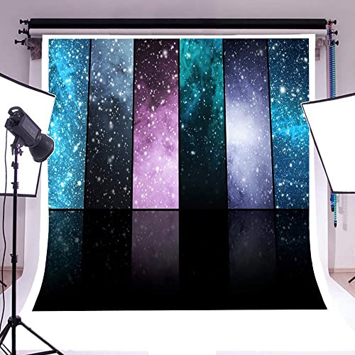 AOFOTO 10x10ft Vinyl Photography Background Universe Stars Constellations Planets Snoflakes Stage Backdrop for Party Adults Portraits Video Display Film Production Studio Prop Video Drapes - size: 10x10ft