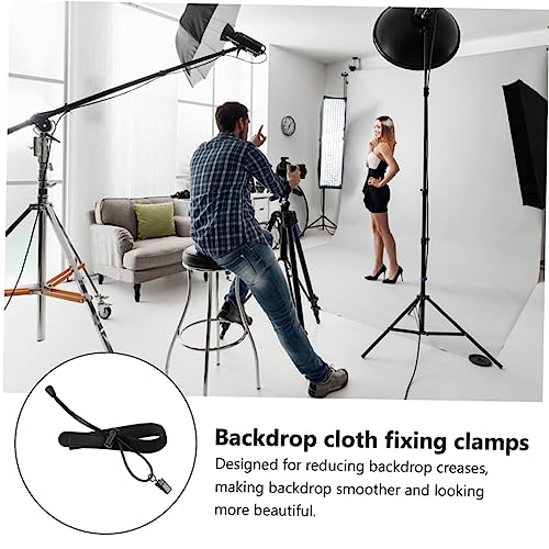Adjustable Background Cloth Clips 4Pack Photography Backdrop Clamps for Wrinkle-Free Backdrop Fixing and Smooth Studio Setup