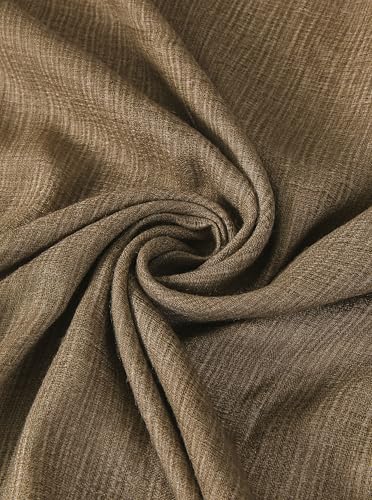 Lightweight Cotton Linen Feel Scarf Shawl Wrap Hijab for Women, Travel Fall Winter Gift - color: Mcspz2530-7#camel