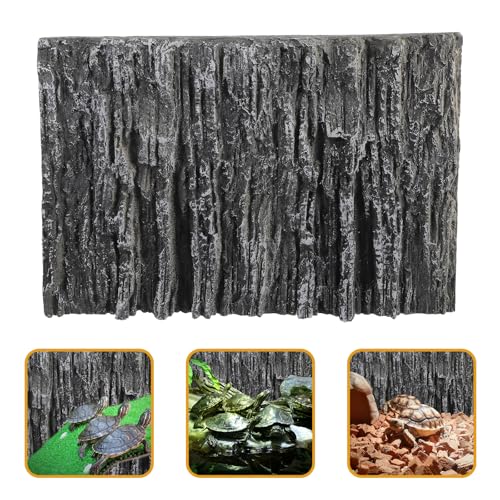 FOMIYES Reptile Tank Background 3D Stalactite Decorative Panel 17.7X11.8X1.6 Inch Pu Foam Aquarium Backdrop for Fish Turtle Habitat Vertical Rock Design