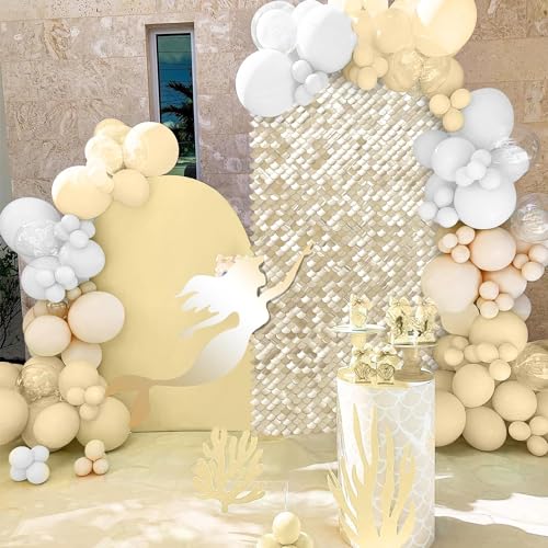 Light Gold Shimmer Wall Panels 3ftx4ft Sequin Photo Backdrop for Birthday Wedding Engagement Party Mermaid Disco Wall Decor - color: Light Gold, size: 3ftx4ft