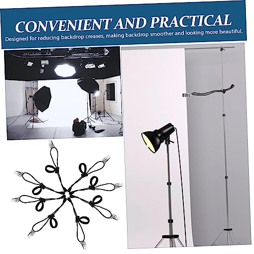 8Pcs Backdrop Support Clips Practical Photography Background Fixing Holders for Wrinkle Display and Secure Attachment Photo and Video