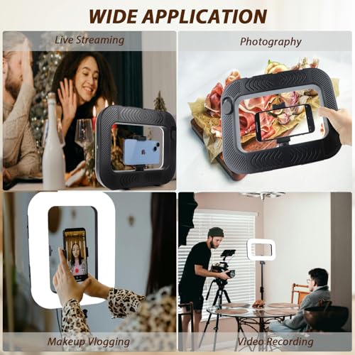 Ring Light for Phone with Video Rig, LED Video Light Kit, 8000mAh Battery, Bluetooth Remote, Adjustable Brightness and Color for Selfie, Phone Photography, TikTok, YouTube, Vlogging (LED Pro) - style: LED Pro