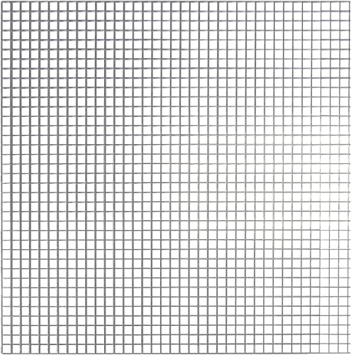 KASTLITE Chrome Egg Crate Fluorescent Light Covers, 23 5/8” x 23 5/8" Polystyrene Drop Ceiling Grid Diffuser & HVAC Air Vent Grille - 1/2"x1/2"x3/8" Cell Eggcrate Panels, 1-Pack - Manufactured in USA - color: Chrome