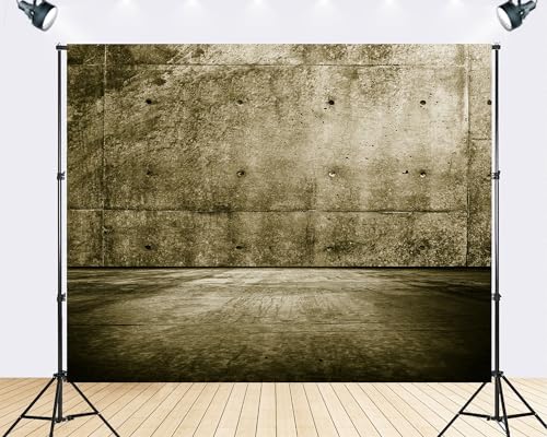 Trykid 6x4ft Vintage Concrete Backdrop Textured Wall Neutral Tone Empty Space Photography Background Studio Shoots Tapestry Party Decoration Photo Studio Prop Fabric - size: 6x4ft