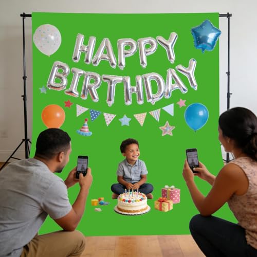 Green Backdrop for Photograph Professional Photo Backdrops for Product Background Screen for Photoshoot, Wedding, Video Recording, Portraits 3x5 FT - color: Green, size: 3x5 Ft