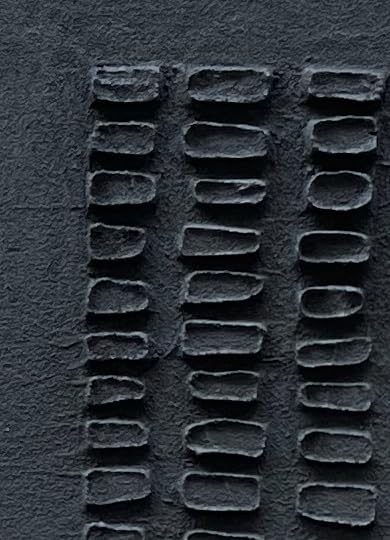 NANKAI Art Hand-Painted Black Thick Texture Abstract Art Contemporary Minimalist Canvas Oil Painting Home and Office Wall Decoration Art, 24x24 inches - color: Nkhb342
