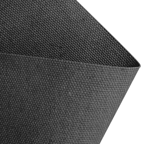 10oz Heavy Duty Cotton Canvas Fabric 60" x 40", Thick Cotton Duck Cloth for Painting, Sewing, Crafts, Tote Bags, Embroidery, Home Decor, Drop Cloth (Black) - color: Black, size: 60" x 40"