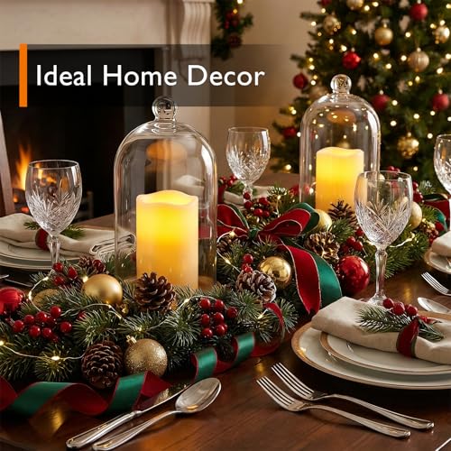 Homemory 3"x5" Flameless Candles, Outdoor Waterproof, Battery Operated LED Pillar Candles with Remote Control and Timer, Plastic, Long Lasting - size: 3"x5"5"
