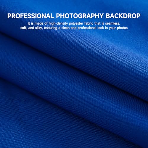 YSKE-Professional Blue Photography Backdrop10X7ft - Machine Washable Seamless Background for Studio & Video - color: Blue, size: 10X7