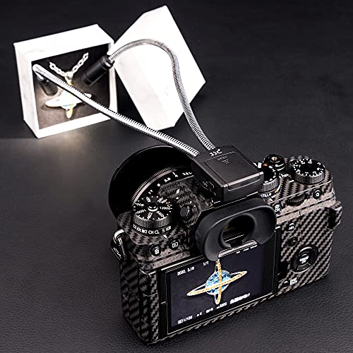 JJC Ultra-Adjustable LED Macro Arm Light for Insect Plant Jewelry Food Shooting, 5 Brightness CRI 95+ Macro Photography Lighting with Shoe Mount for Canon Nikon Sony DSLR Cameras
