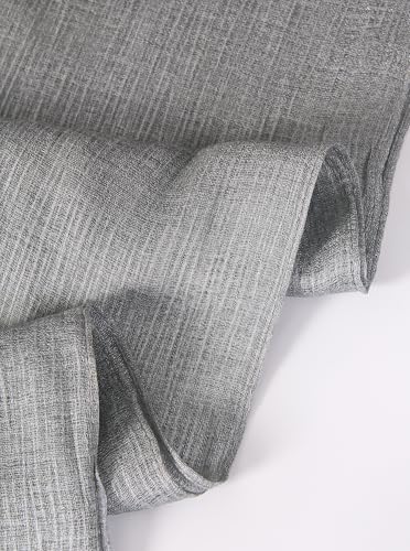Lightweight Cotton Linen Feel Scarf Shawl Wrap Hijab for Women, Travel Fall Winter Gift - color: Mcspz2530-1#grey