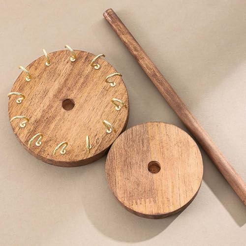 Jewelry Holder Stand, 10" Tall Necklace Organizer Rack, Wood Display Storage for Necklaces, Bracelets, Rings, Earrings, Aesthetic Room Décor for Girls and Women