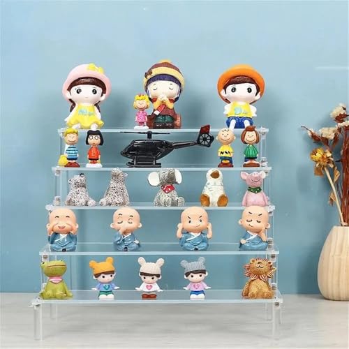 4 Tier Acrylic Display Riser, Clear Perfume Organizer Stand, Cupcake Stand Holder, Dessert Table Display Shelf, Skin Care Organizer for Decoration and Organizer - size: 4 Tier 20 cm × 8 cm × 20 cm