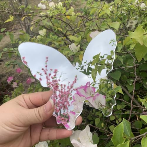 LTSRLL PMMA Mirror Tiles Photography Props Background Reflective Display Sheet Home Decor Vanity Mirror(Cloud) - color: Cloud