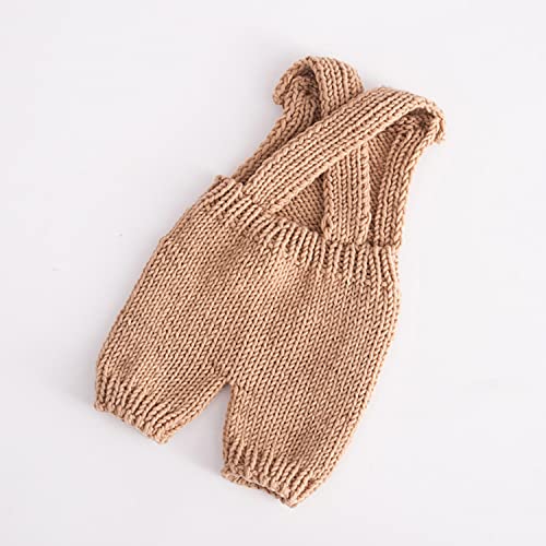 Zeroest Baby Photography Props Boy Girl Photo Shoot Outfits Newborn Crochet Infant Knitted Clothes Mohair Outfit - color: Khaki