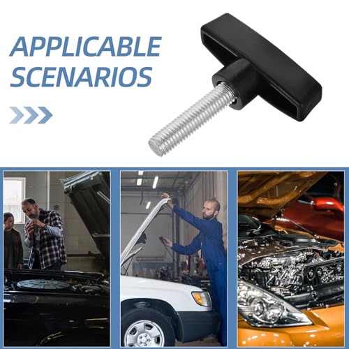 LIFKOME Car Hood Prop Rod Holder Clamp, Lift Support Struts Clamp Tool for Automotive Hood and Trunk, Aluminum Anti-slip Gas Lift Rod Support for Hatch and Liftgate Repair