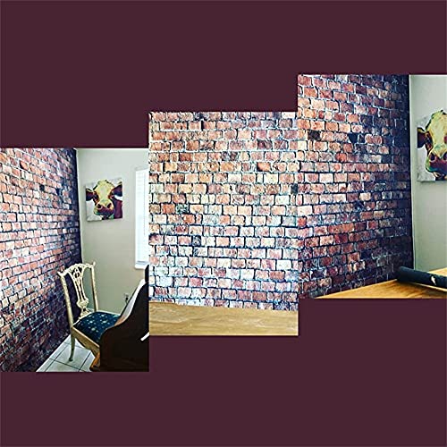 Red Brick Wall Backdrops for Photography Brick Photo Backdrop 10x6.5ft Vinyl Newborn Baby Adults Portrait Wallpaper Video Conference BackgroundBirthday Party Baby Shower Studio Props - size: 10x6.5ft