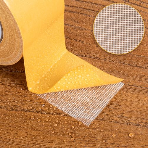 Double Sided Tape Heavy Duty, 2 Inch x 66 Feet Fiberglass Mesh Double Stick Adhesive Tape, Fabric Tape For Clothes Making DIY Crafts, Paste Photo, Rug Fixed, Floor, Wall Decor, Office Decor, - size: 2 Inch x 66Feet