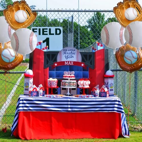 HILAVO Baseball Balloons, 6PCS 18 Inch Sports Balloon Foil Baseball Balloons for Kids Boys Baby Shower Sport Birthday Party Decorations - color: Baseball