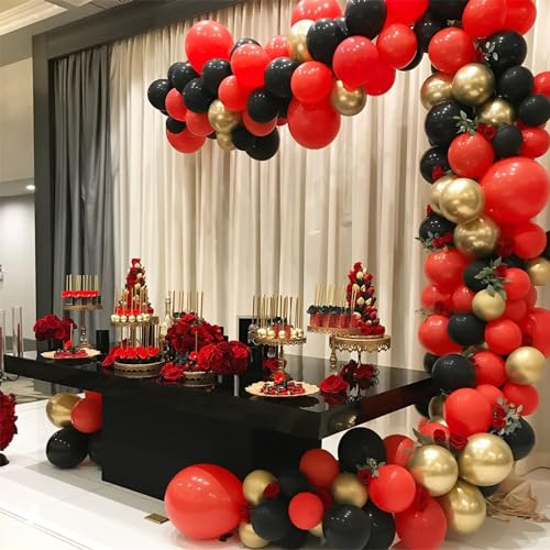 100pcs 12 inch Red Latex Balloons Party Decorations for Birthday, Wedding, Anniversary, Christmas, Valentines, Baby Shower - color: Red, size: 12 Inch 100PCS