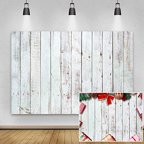 White Wood Photo Photography Backdrop,Yeele 5x3ft Vinyl Grey Wooden Floor Rustic Faux Wall Texture Background,Baby Shower Birthday Party Cake Table Decoration Banner Newborn Kids Portrait Photoshoot - size: 5x3ft