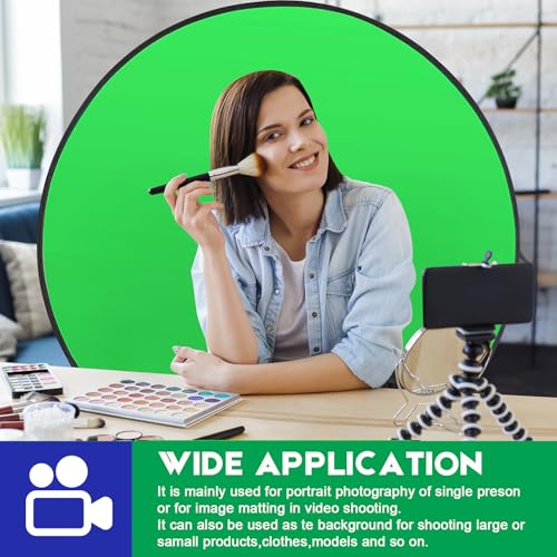 Portable Blue Green Screen Chair, 57 in Greenscreen Backdrop with Stand Double Sided Foldable Green Background, Chroma Key, for Photography Streaming Gaming Photo Zoom Video Chats and Meeting - color: Green/Blue Screen