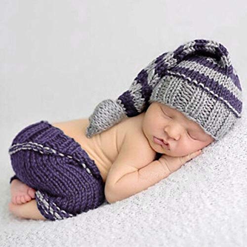 Matissa Newborn Baby Girl/Boy Crochet Knit Costume Photography Prop Hats Outfits - color: Cutie Angel