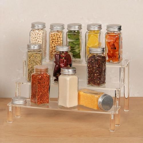 Acrylic Display Riser, Clear Perfume Organizer Stand, Cupcake Stand Holder, Dessert Table Display Shelf, Skin Care Organizer Collectibles Display Stand for Decoration and Organizer, 3Tier - size: 3 Tier 20 cm × 20 cm × 15 cm
