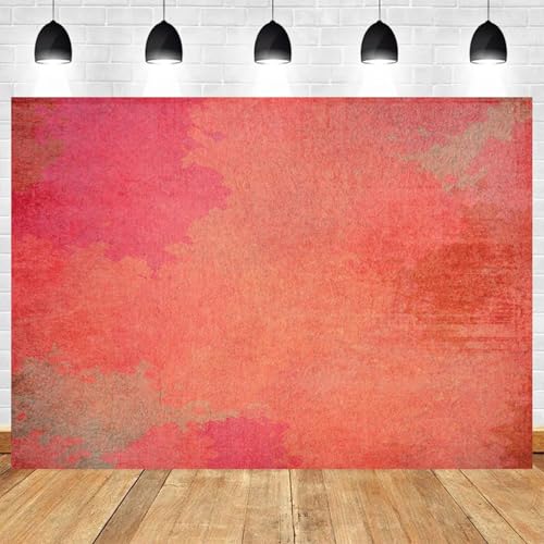 5x3ft Vintage Red Orange Abstract Backdrop Watercolor Textured Photography Background for Photoshoot Birthday Party Wedding Studio Boho Aesthetic Decor Retro Grunge Style Photo Booth Prop - color: color 16, size: 5x3ft