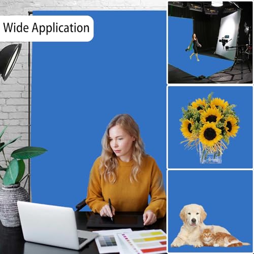 Royal Blue Backdrop, Photo Booth Portrait Photography Backdrops, Studio Blue Screen Backdrop for Photoshoot Streaming Video Shooting, Photo Backdrop 6x9ft - color: Royal Blue, size: 6x9 FT