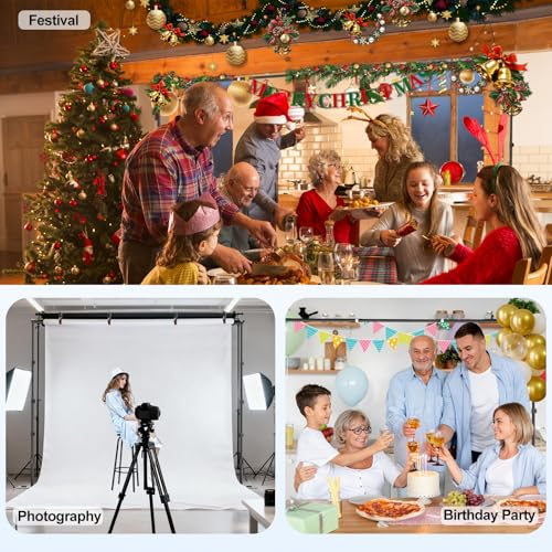 EMART Backdrop Stand,10x8.5ft(WxH) Adjustable Photo Background Stand with Upgrade Rod,Heavy Duty Flat Base,Metal Pipe and Drape Frame for Wedding,Birthday Party,Decorations,Photography Studio - size: 10x8.5ft