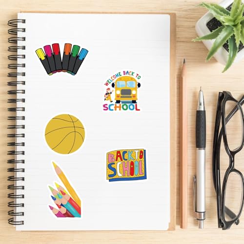50Pcs Funny Back to School Stickers for Students Teachers Water Bottles, Classroom Decorations Decals Decor, Multicolor Modern Science Stickers for Teens, Studentss (Back to School) - color: Back to School