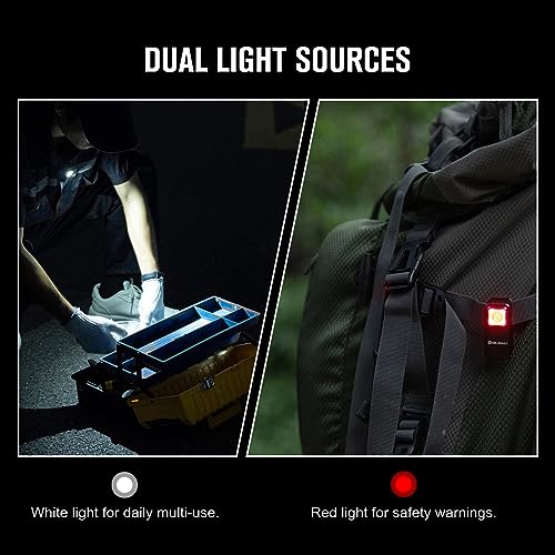 OLIGHT Oclip Rechargeable EDC Flashlight 300 Lumens Dual Sources Compact Pocket Clip Light, Convenient USB C Charging, Magnetic Flash Lights for Working, Cycling, Emergency, Signaling Tool(Black) - color: Black